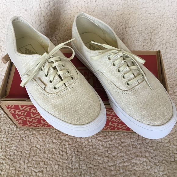 NIB Vans Hemp Linen Authentic Sneakers, W 8, M 6.5 - Picture 2 of 4